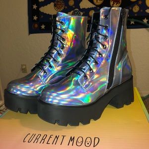 Holographic Platform Boots